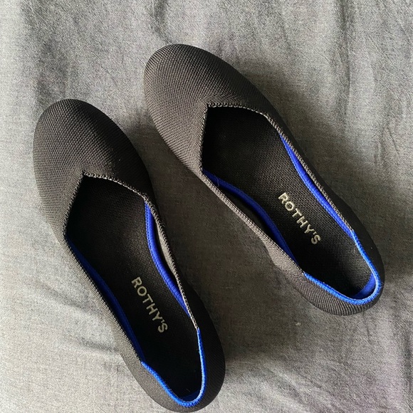 Rothy's Shoes - Rothy's The Flat - Black Solid